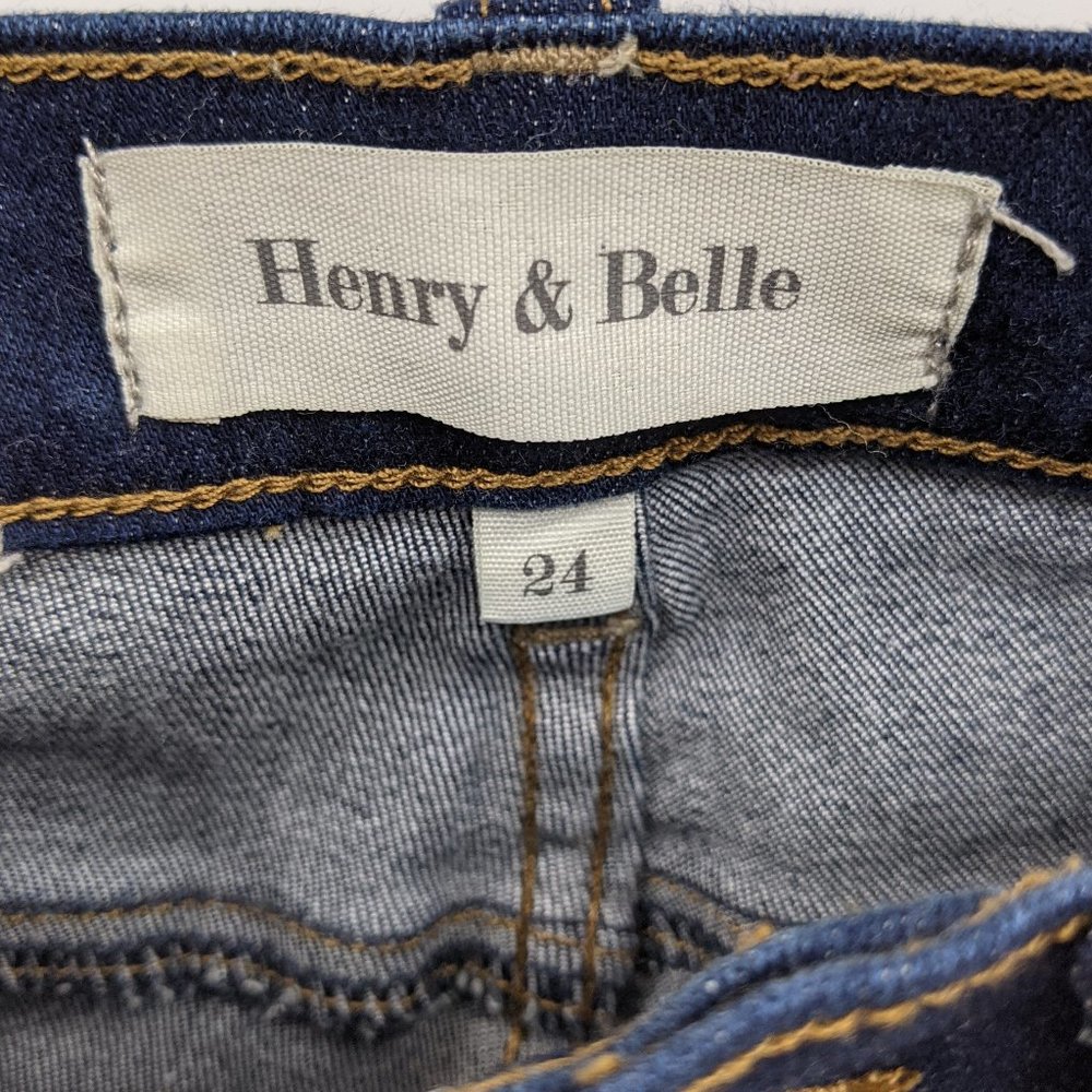 HENRY & BELLE Super Skinny Rustic Wash Jeans Sz 24 - Picture 5 of 10
